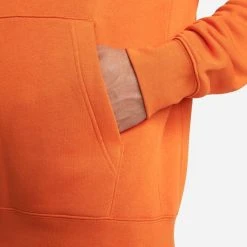 Nike Holland Hoodie NSW Club Fleece - Orange/Black -football 00ca92d736b1