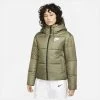 Nike Winter Jacket NSW Therma-FIT Repel - Medium Olive/White Woman