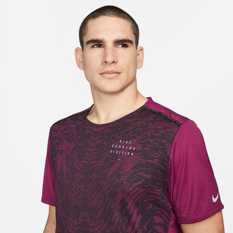 Nike Running T-Shirt Dri-FIT Run Division Rise 365 - Purple/Reflect Silver 3 Nike Running T-Shirt Dri-FIT Run Division Rise 365 - Purple/Reflect Silver - Image 3