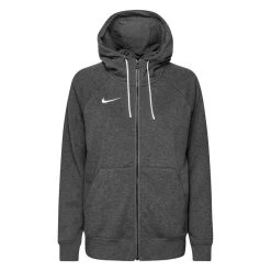 Nike Hoodie Fleece FZ Park 20 - Charcoal Heather/White Woman