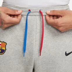 Nike Barcelona Training Trousers Fleece - Grey Heather/Signal Blue/Black -football 033b7e543b4d
