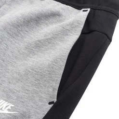 Nike Sweatpants NSW Tech Fleece - Black/Grey Heather/White -football 077219d71de8