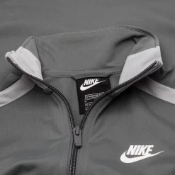 Nike Tracksuit NSW Poly - Smoke Grey/White Kids -football 08743e8e39d6