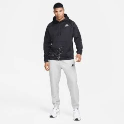 Nike Training Trousers Therma-FIT Fleece - Medium Grey Heather/Summit White/Black -football 08fc9a266b8e