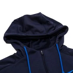 Nike France Hoodie Dri-FIT Travel FFF - Blackened Blue/Hyper Cobalt Woman -football 0e6231564672