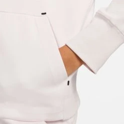 Nike Hoodie NSW Tech Fleece Windrunner - Pearl Pink/Black Woman -football 0e7d1c410e6d