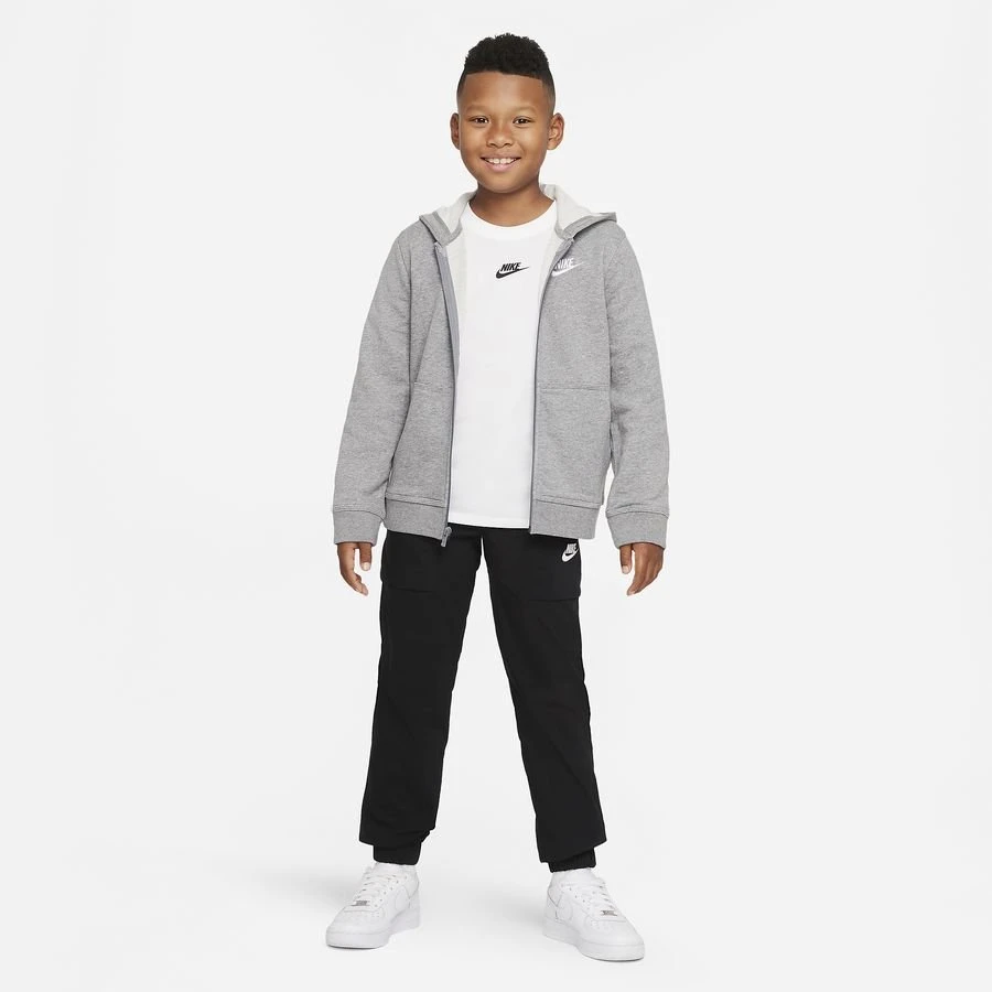 Nike Hoodie NSW Club FT FZ - Grey/White Kids 12 Nike Hoodie NSW Club FT FZ - Grey/White Kids - Image 12