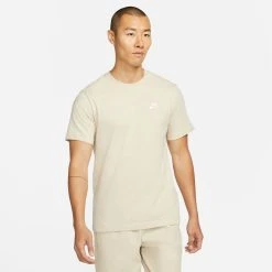 Nike T-Shirt NSW Club - Rattan/White