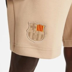 Nike Barcelona Shorts NSW Tech Fleece Senyera - Desert Sand/Dark Obsidian -football 10fea791e3fc