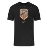 Nike Atletico Madrid T-Shirt Crest - Black
