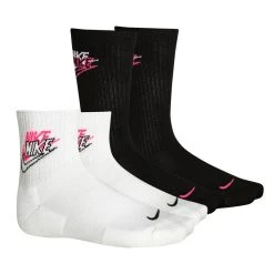 Nike Socks Heritage New Vintage 2-Pack - White/Black