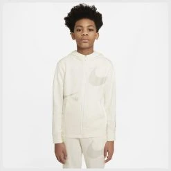 Nike Hoodie NSW Fleece Full Zip - Sail/Light Bone Kids