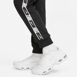 Nike Pants NSW Repeat - Black/White Kids -football 13904ec2f387