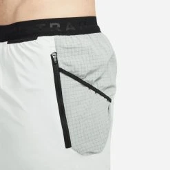 Nike Running Shorts Dri-FIT Second Sunrise 5'' Brief - Silver Metallic/Mica Green/Black -football 139a8336fe5c