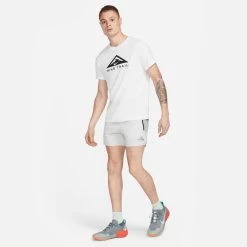 Nike Running Shorts Dri-FIT Second Sunrise 5'' Brief - Silver Metallic/Mica Green/Black -football 142736b7c632