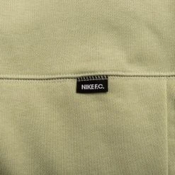 Nike F.C. Hoodie Tribuna Fleece - Olive Cargo/Habanero Red/White -football 144e8b4383f4