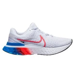 Nike Running Shoe React Infinity Run FK 3 - Football Grey/Bright Crimson/Cobalt Blue Woman