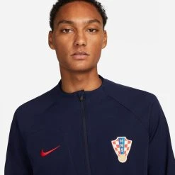 Nike Croatia Training Jacket Academy Pro Anthem 2022/23 - Blackened Blue/University Red -football 16f033fed3c0