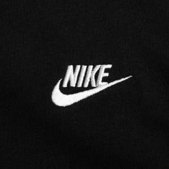 Nike Hoodie NSW Club FZ - Black/White -football 174864bf20a1