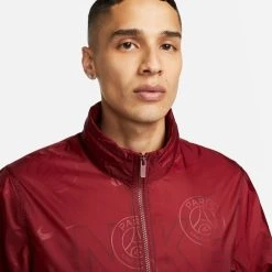 Nike Paris Saint Germain Tracksuit NSW Sport Essential Lined Woven - Team Red/Gold Suede -football 18639bed4b95