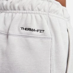 Nike Training Trousers Therma-FIT Fleece - Medium Grey Heather/Summit White/Black -football 18a6f60afd43