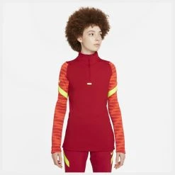 Nike Training Shirt Dri-FIT Strike 21 Drill - Gym Red/Bright Crimson/Volt Woman