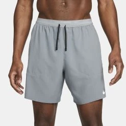 Nike Running Shorts Dri-FIT Stride 2IN1 - Smoke Grey/Reflect Silver