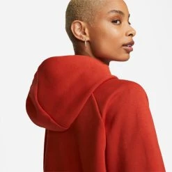 Nike Hoodie NSW Tech Fleece Windrunner - Red/Black Woman -football 1cac3215c220