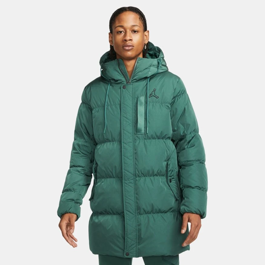 Nike Winter Jacket Down Parka Essentials Jordan - Noble Green 2 Nike Winter Jacket Down Parka Essentials Jordan - Noble Green - Image 2