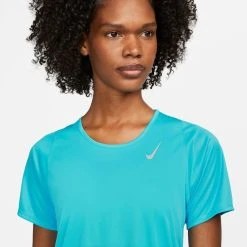 Nike Running T-Shirt Dri-FIT Race - Baltic Blue/Reflect Silver Woman 7 Nike Running T-Shirt Dri-FIT Race - Baltic Blue/Reflect Silver Woman -football 1f2152365876