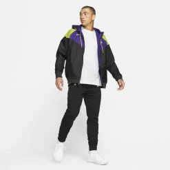 Nike Tottenham Jacket Windrunner NSW - Black/Court Purple/Venom Green -football 201857634ff4