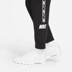 Nike Sweatpants NSW Fleece Joggers - Black/White -football 2044d91b405d