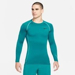 Nike Pro Top Dri-FIT - Bright Spruce/Dynamic Turq Long Sleeves