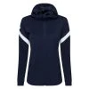 Nike Training Jacket Strike 21 Dri-FIT Hooded FZ - Obsidian/White Woman