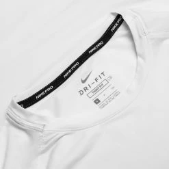 Nike Pro Compression Top - White/Black -football 25b2fb9b962c