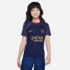 Nike Paris Saint Germain Training T-Shirt Dri-FIT Strike - Blackened Blue/Gold Suede Kids