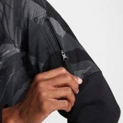 Nike Hoodie Dri-FIT Fleece Camo - Black/Coconut Milk -football 27055cb7687d