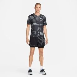 Nike Running T-Shirt Dri-FIT Miller Camo - Black/Reflect Silver -football 296cb63b280b
