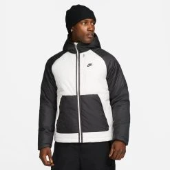 Nike Winter Jacket NSW Therma-FIT Legacy - Smoke Grey/White/Black