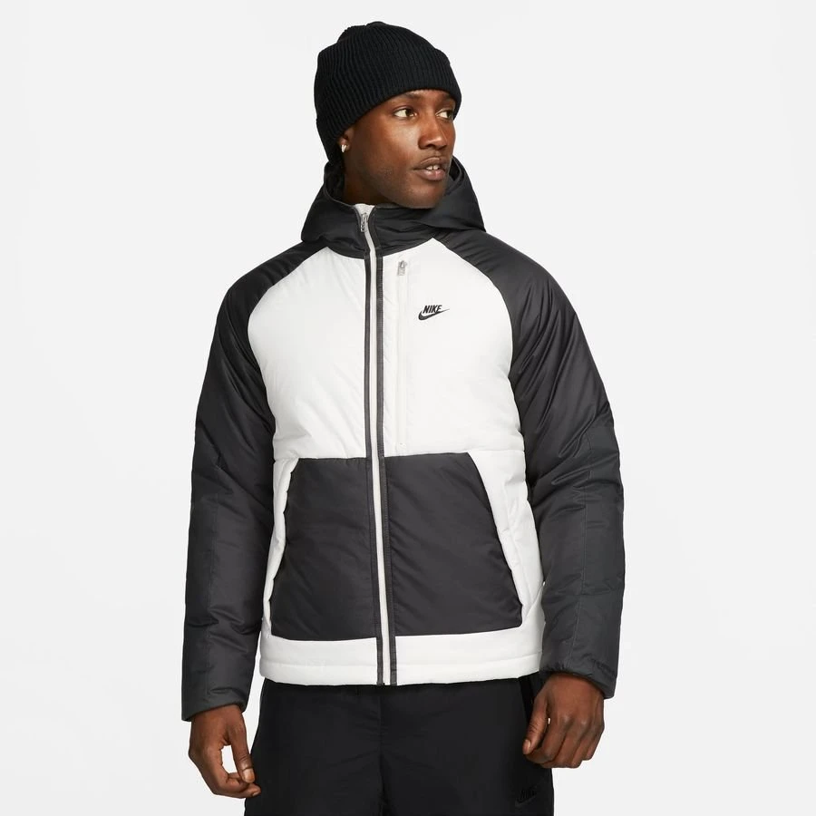 Nike Winter Jacket NSW Therma-FIT Legacy - Smoke Grey/White/Black 1 Nike Winter Jacket NSW Therma-FIT Legacy - Smoke Grey/White/Black