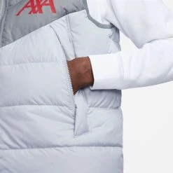 Nike Liverpool Down West NSW Windrunner - Smoke Grey/Wolf Grey/Tough Red -football 2b2130847fbc