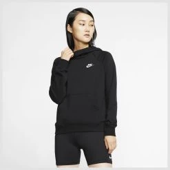 Nike Hoodie NSW Essential - Black/White Woman