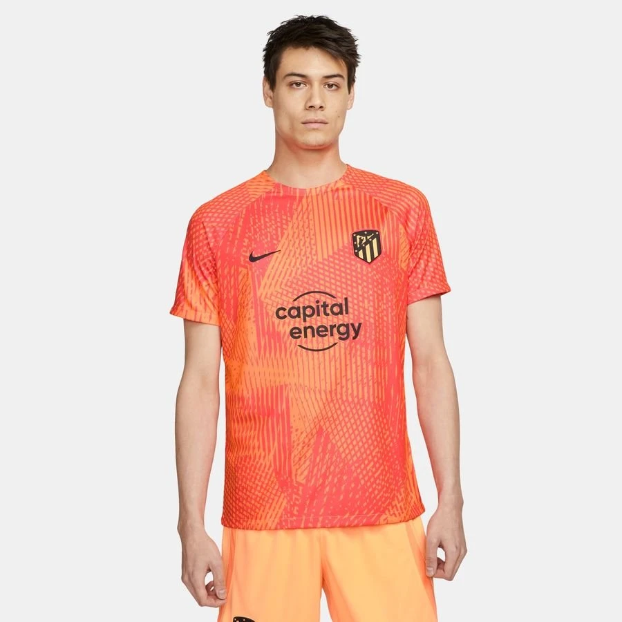 Nike Atletico Madrid Training T-Shirt Dri-FIT Pre Match - Laser Crimson/Black 1 Nike Atletico Madrid Training T-Shirt Dri-FIT Pre Match - Laser Crimson/Black