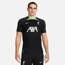 Nike Liverpool Training T-Shirt Dri-FIT Strike - Black/Poison Green/White