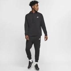 Nike Hoodie NSW Club - Black/White 7 Nike Hoodie NSW Club - Black/White -football 2d8adac0c2b2