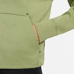 Nike Hoodie Tech Fleece NSW Windrunner - Green/Black Woman -football 2e2dcbca4b41