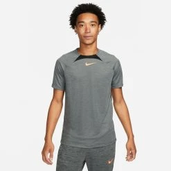 Nike Training T-Shirt Dri-FIT Academy - Heather Black/Black/Sunset Glow