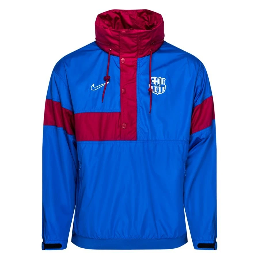 Nike Barcelona Jacket Anorak - Royal Blue/Noble Red/Pale Ivory 1 Nike Barcelona Jacket Anorak - Royal Blue/Noble Red/Pale Ivory