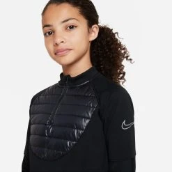 Nike Training Shirt Therma-FIT Academy Drill Winter Warrior - Black/Reflect Silver Kids -football 3682c8211ecd