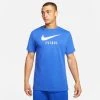 Nike T-Shirt Swoosh Futbol - Royal/White